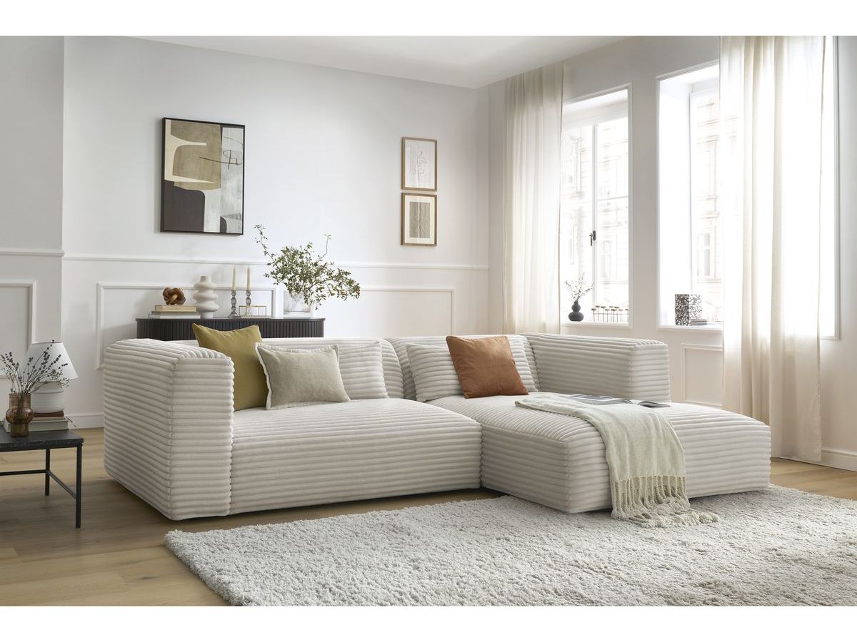 Hjørnesofa HARRY i myk grovkord