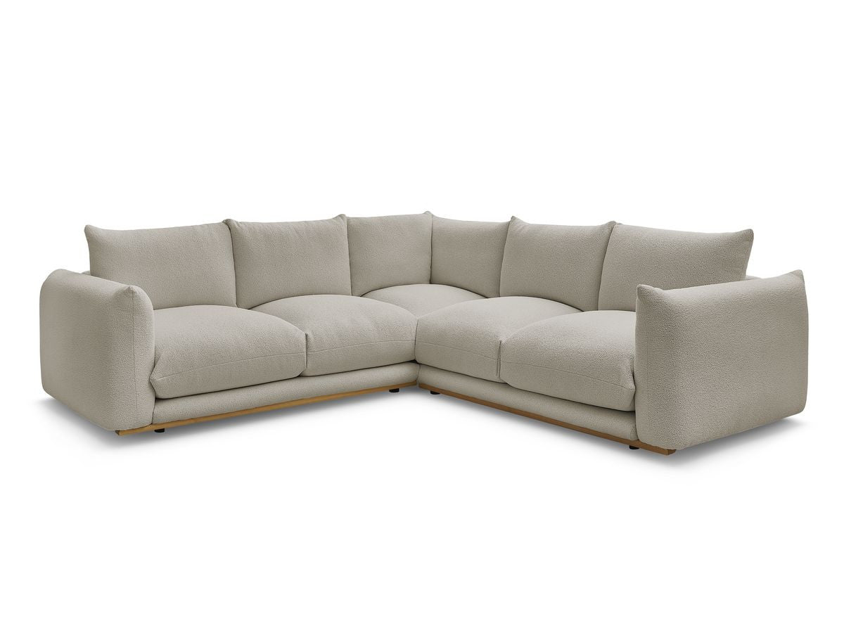 Hjørnesofa ERNEST i bouclé-stoff