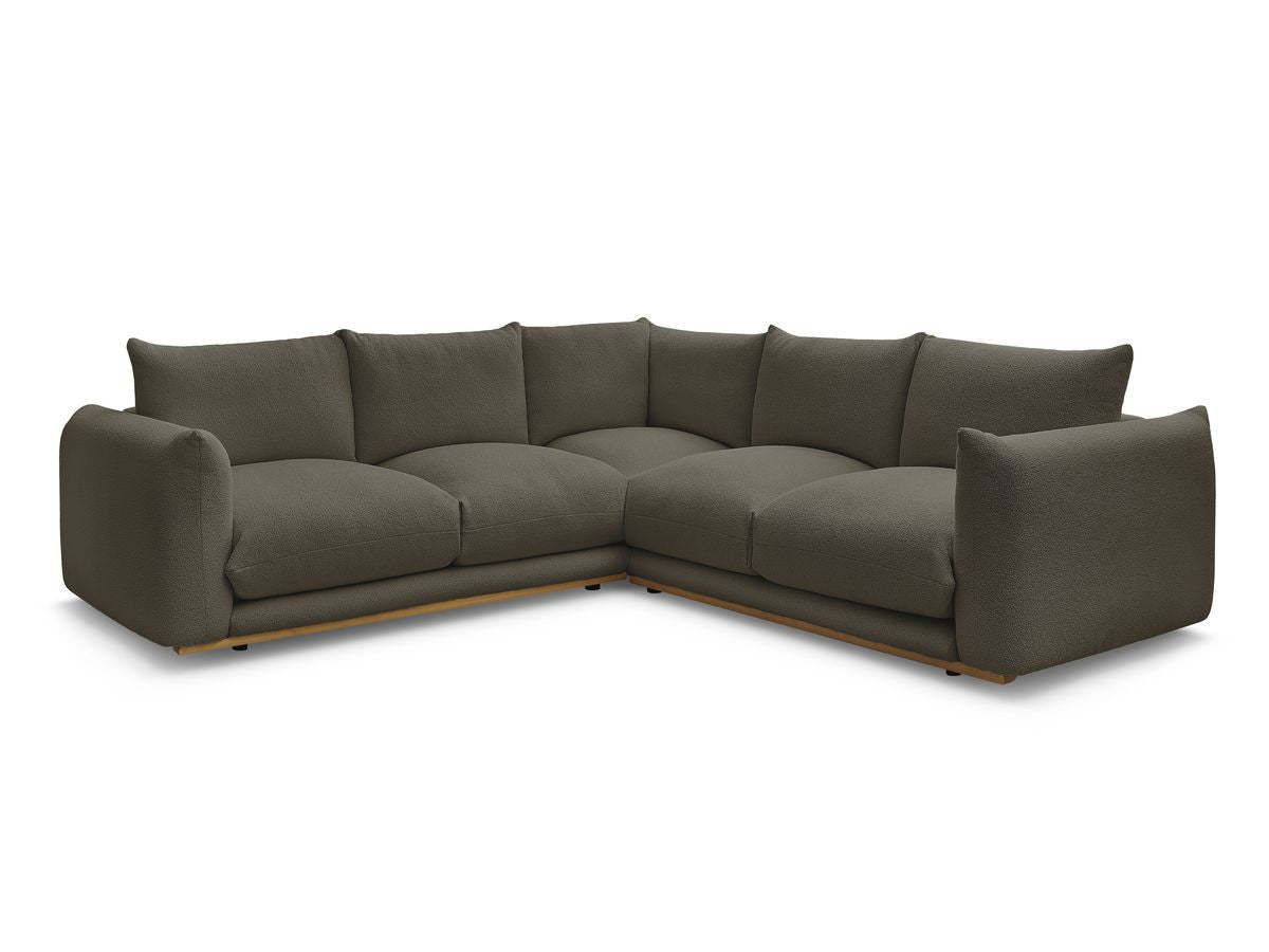 Hjørnesofa ERNEST i bouclé-stoff