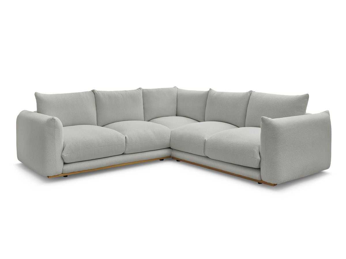 Hjørnesofa ERNEST i bouclé-stoff