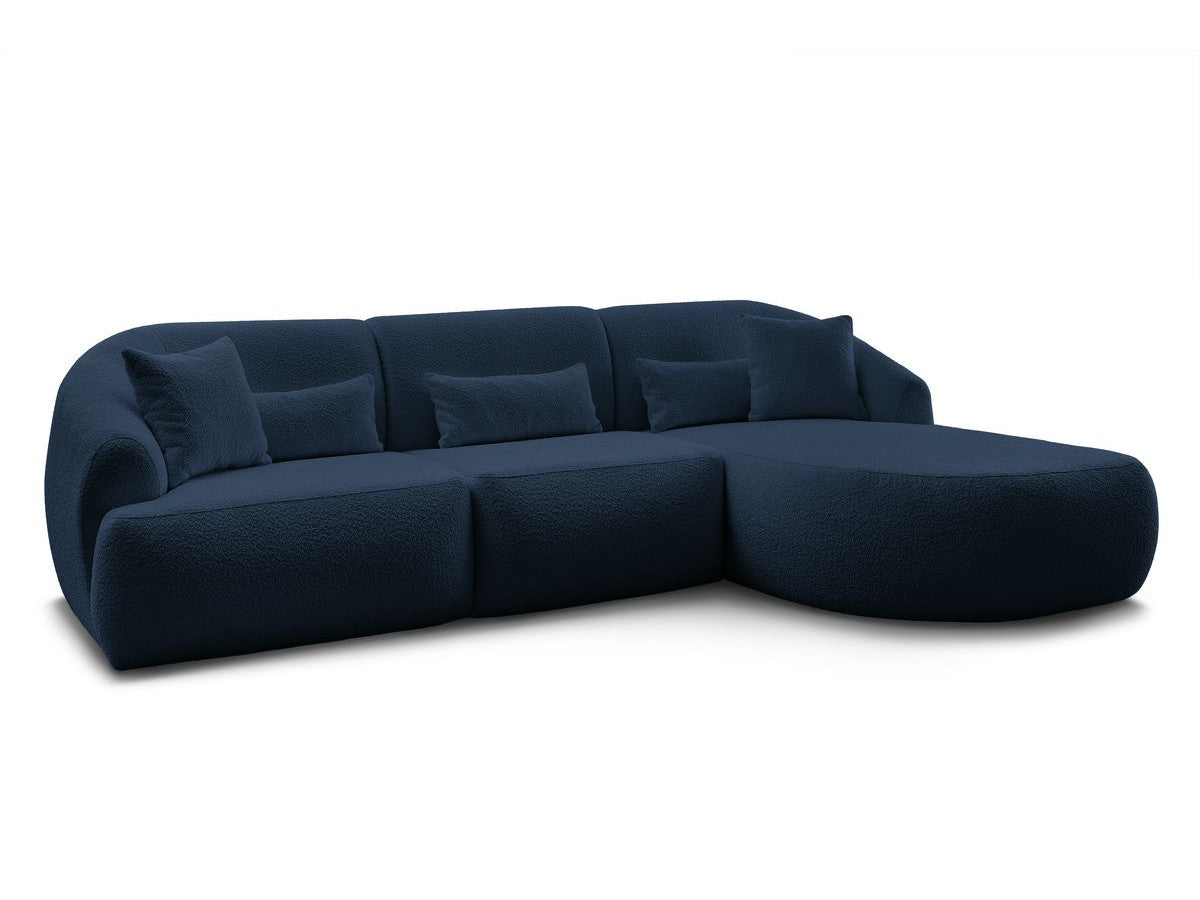 Hjørnesofa ALESIA i bouclé-stoff