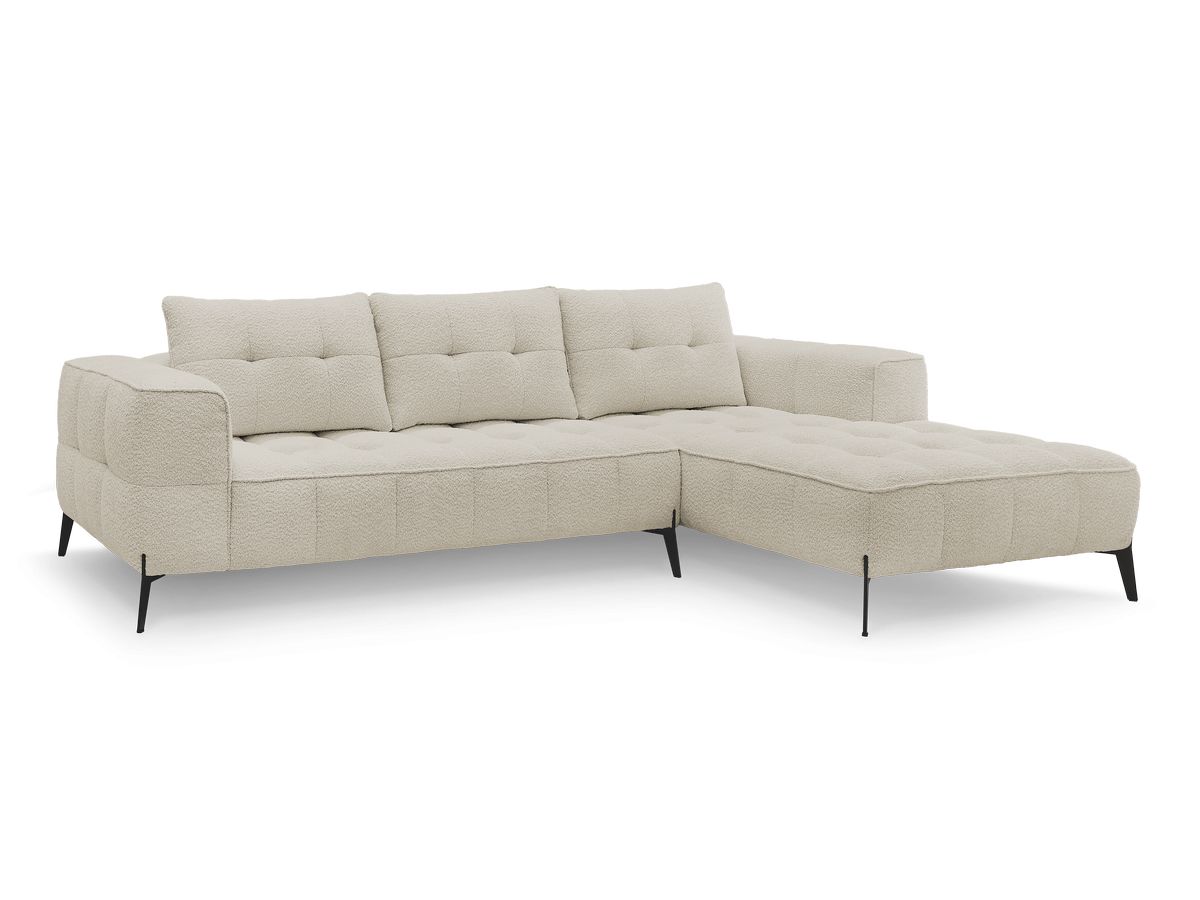 Hjørnesofa ANIS i bouclé-stoff