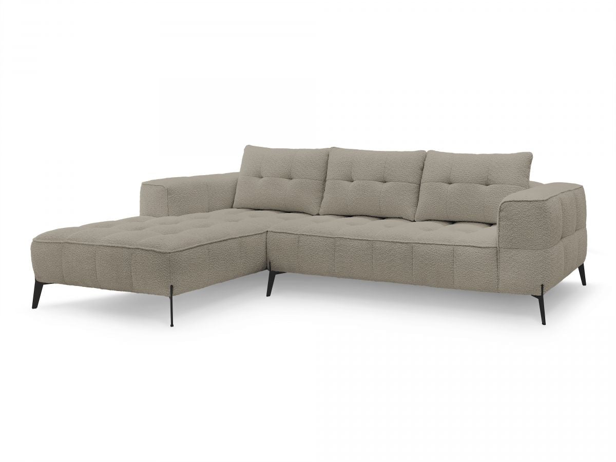 Hjørnesofa ANIS i bouclé-stoff