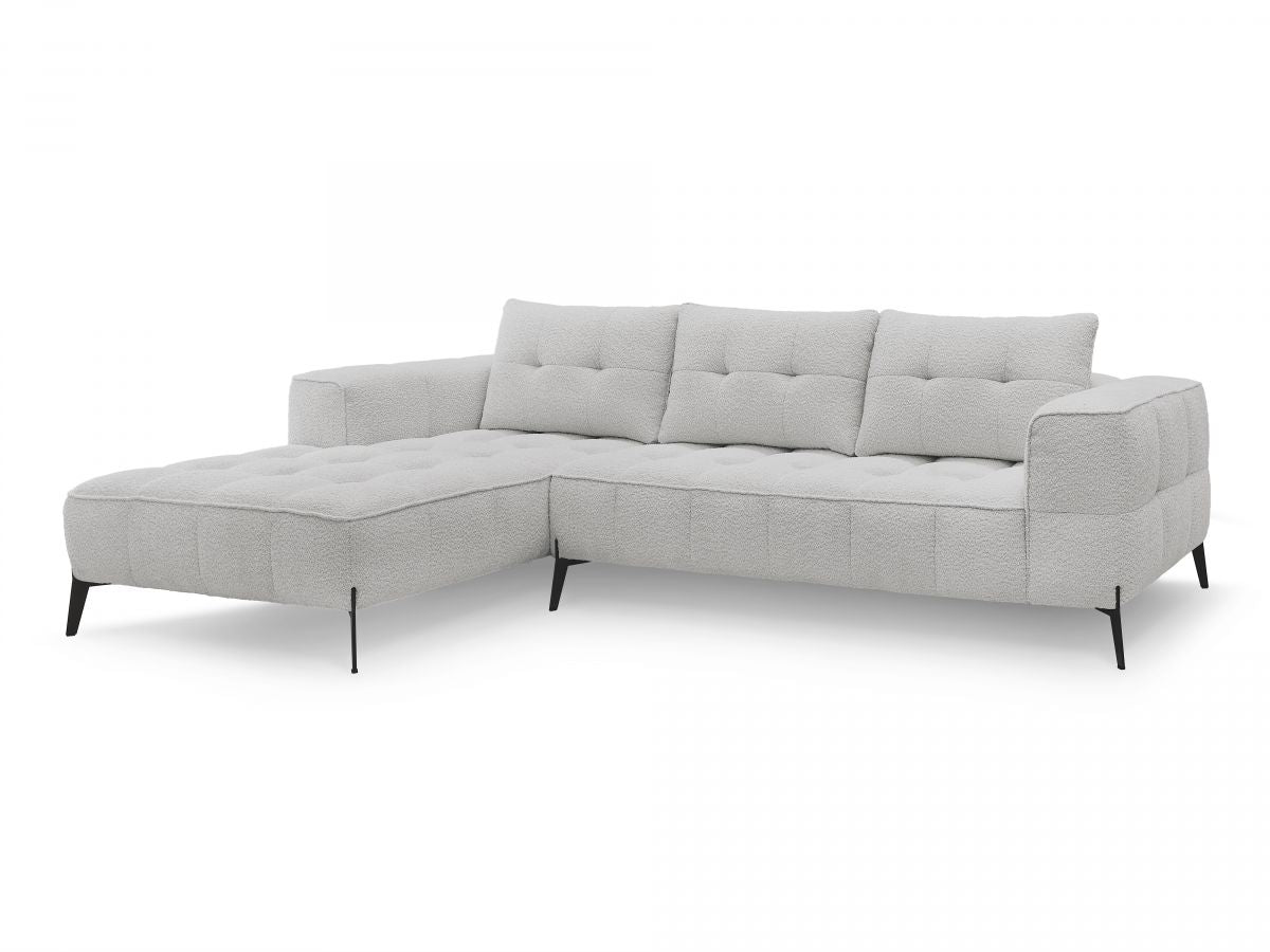 Hjørnesofa ANIS i bouclé-stoff