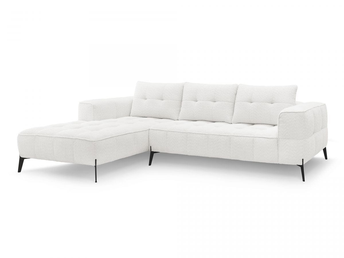 Hjørnesofa ANIS i bouclé-stoff