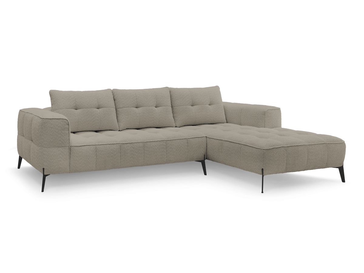 Hjørnesofa ANIS i bouclé-stoff