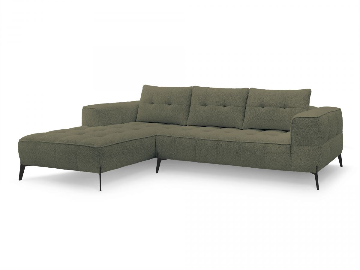 Hjørnesofa ANIS i bouclé-stoff