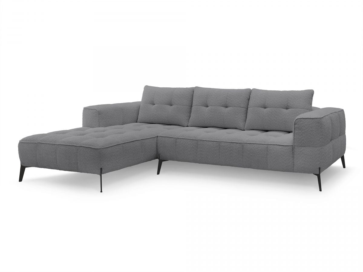Hjørnesofa ANIS i bouclé-stoff