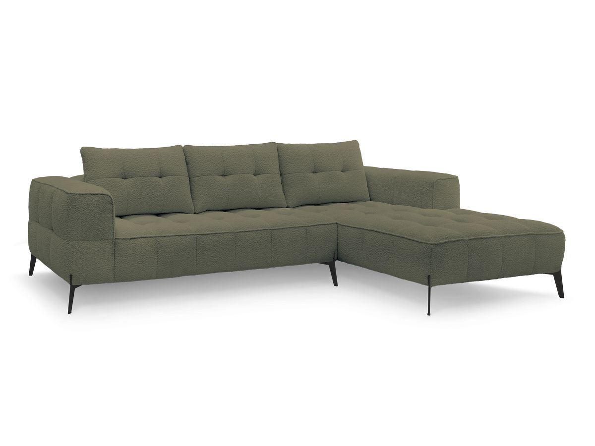 Hjørnesofa ANIS i bouclé-stoff