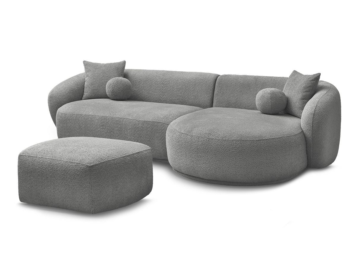 Hjørnesofa ASHLEY med puff