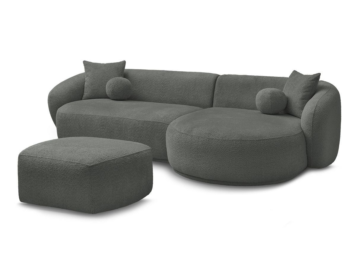 Hjørnesofa ASHLEY med puff