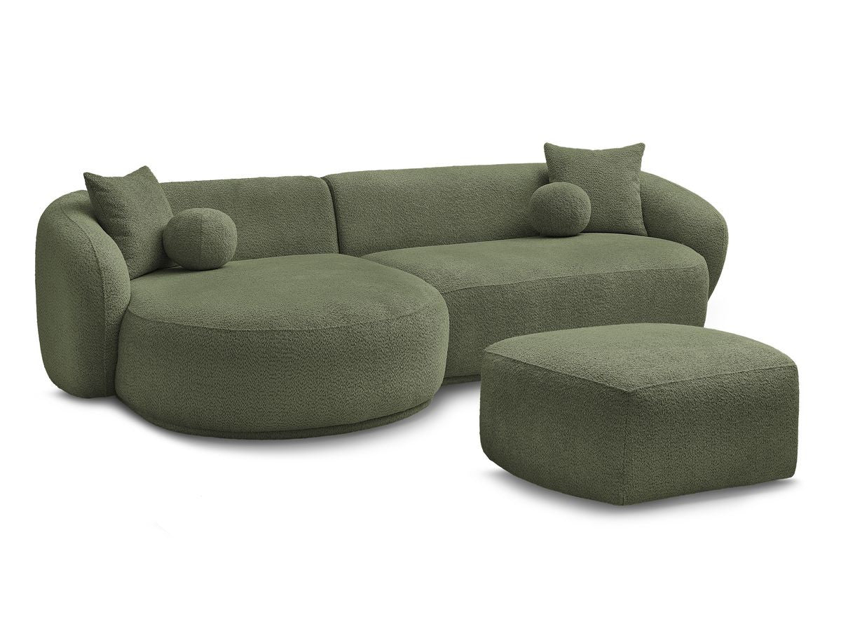 Hjørnesofa ASHLEY med puff
