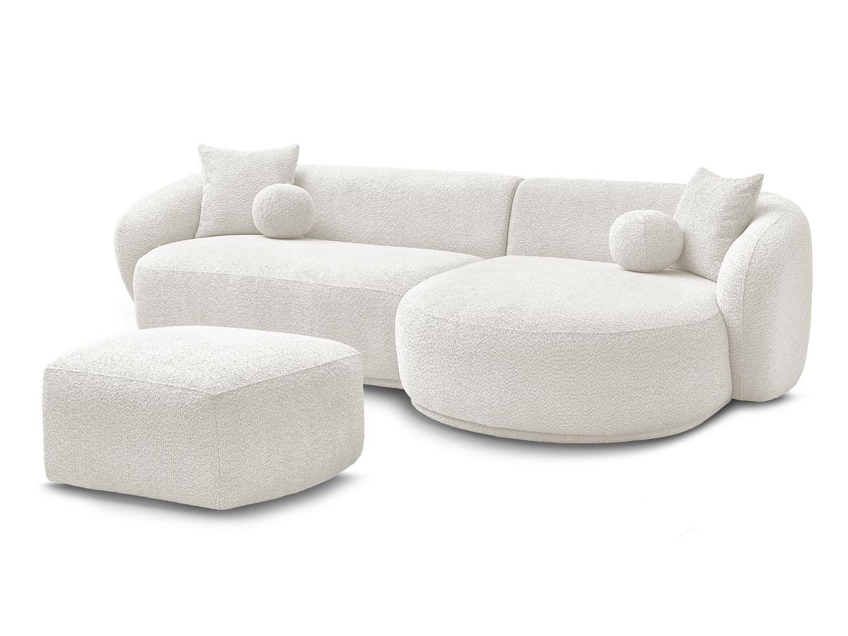 Hjørnesofa ASHLEY med puff
