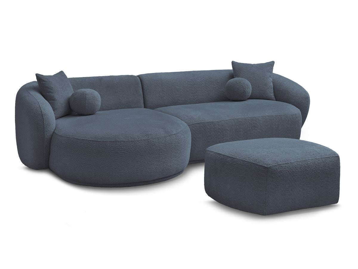 Hjørnesofa ASHLEY med puff