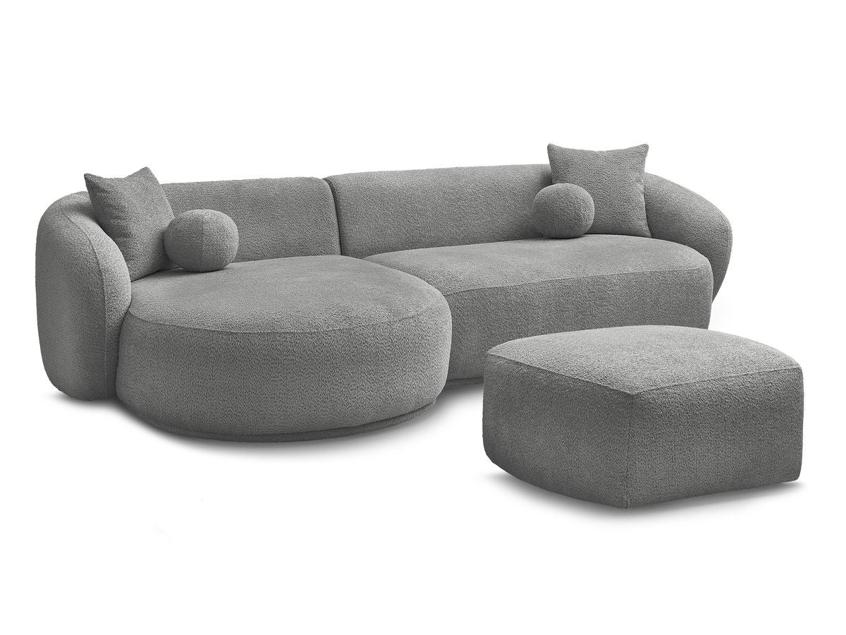 Hjørnesofa ASHLEY med puff