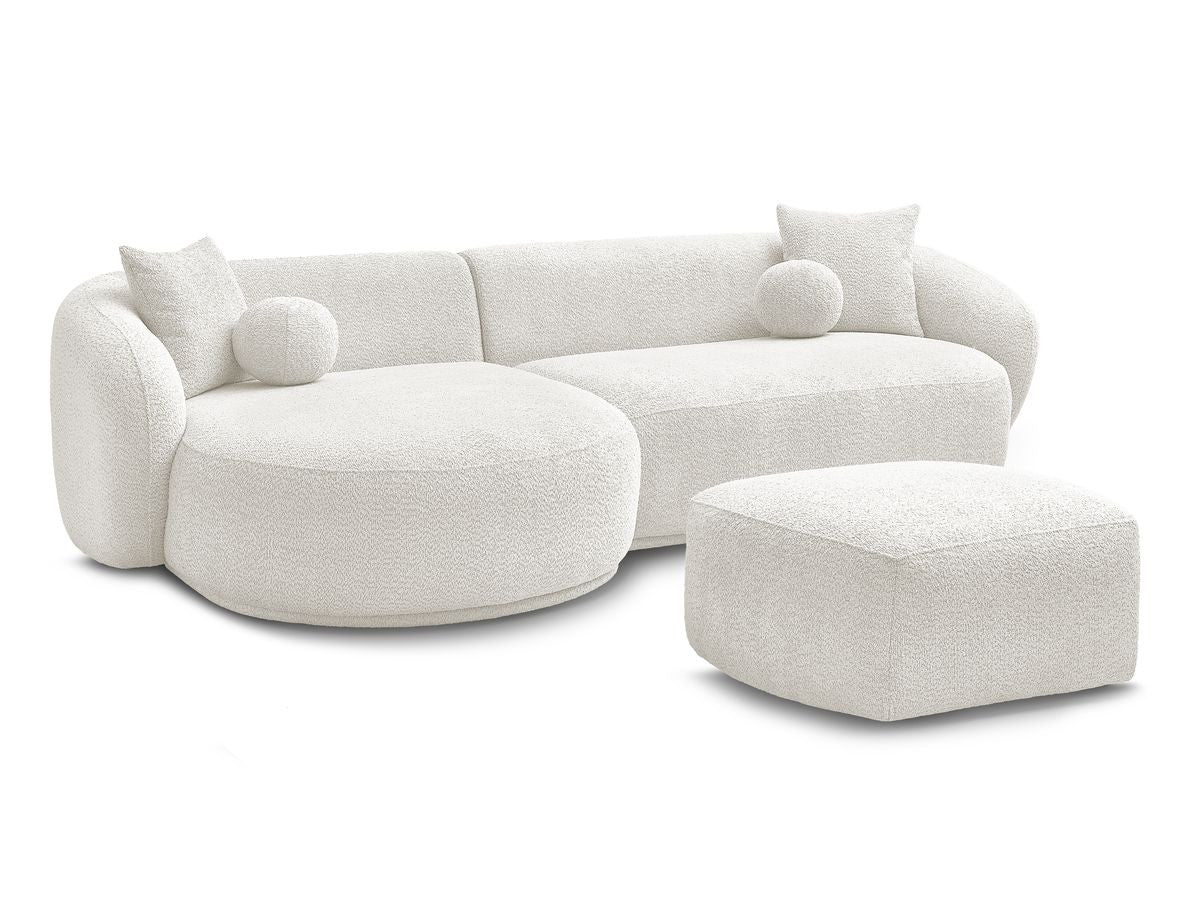 Hjørnesofa ASHLEY med puff