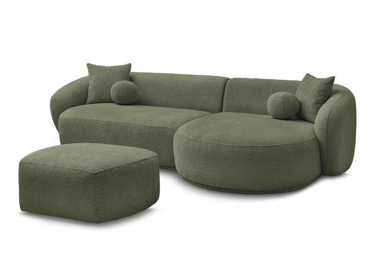 Hjørnesofa ASHLEY med puff