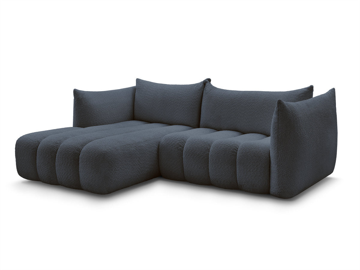 Hjørnesofa AZRA i bouclé-stoff