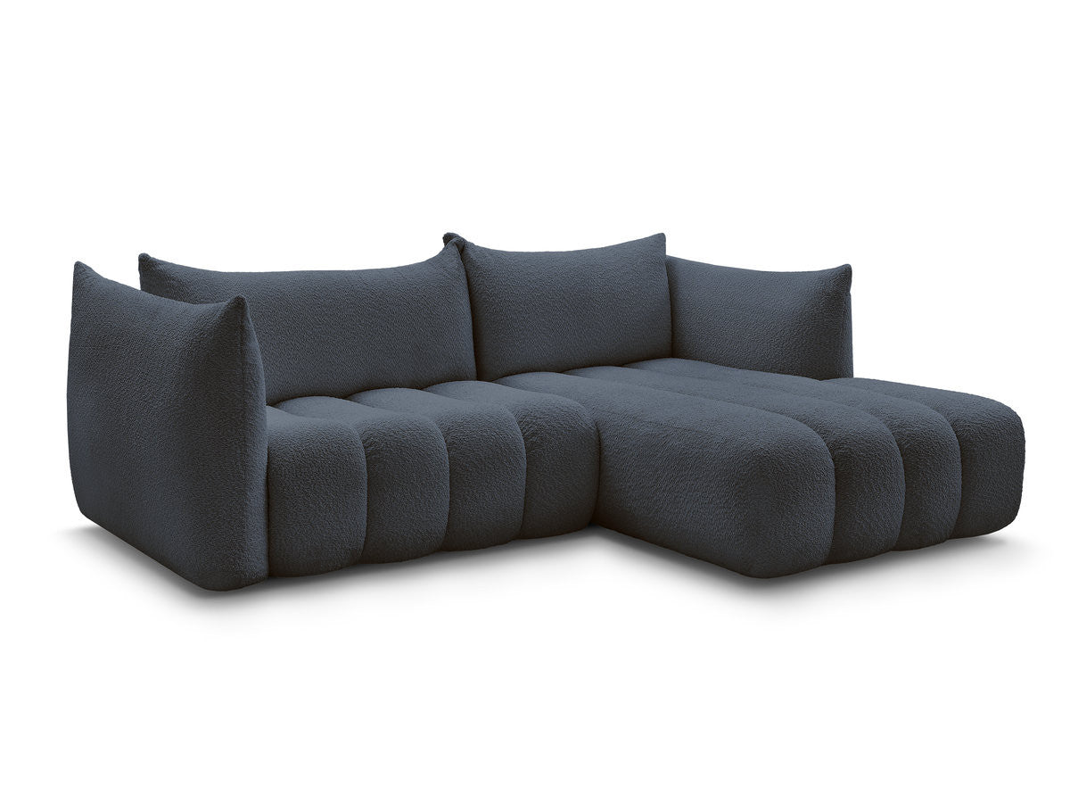 Hjørnesofa AZRA i bouclé-stoff