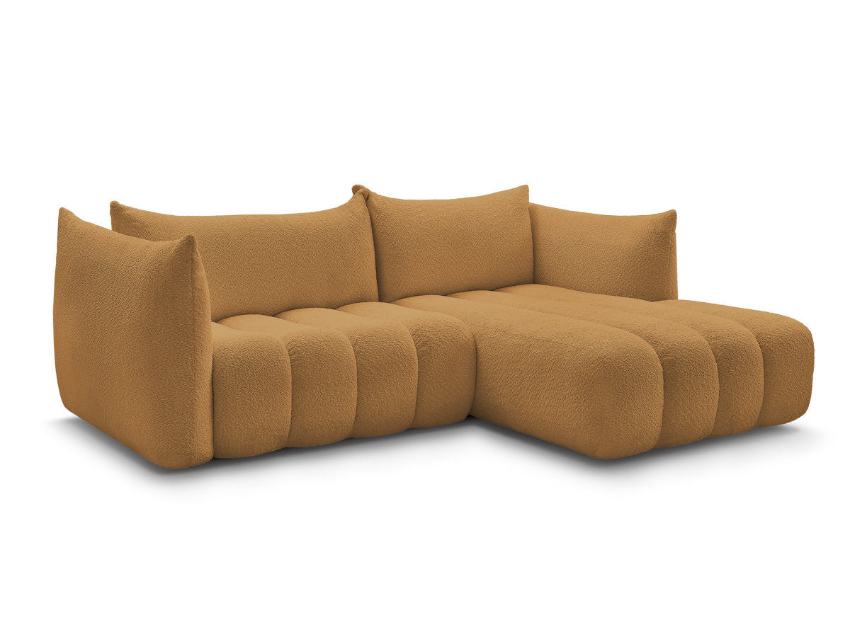 Hjørnesofa AZRA i bouclé-stoff