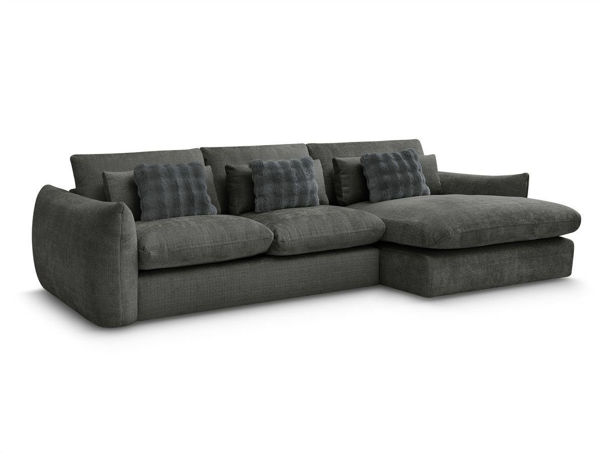 Hjørnesofa EUGENE i teksturert stoff