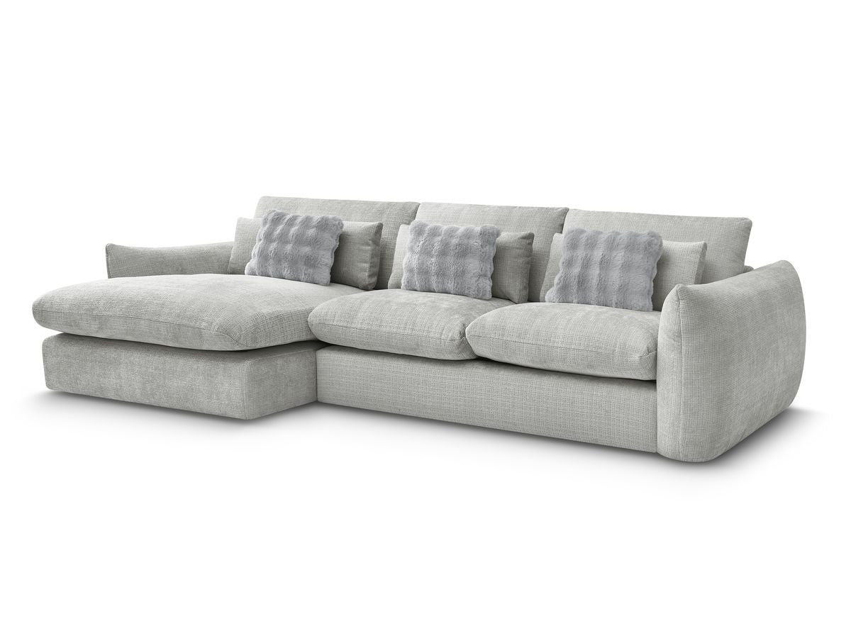 Hjørnesofa EUGENE i teksturert stoff