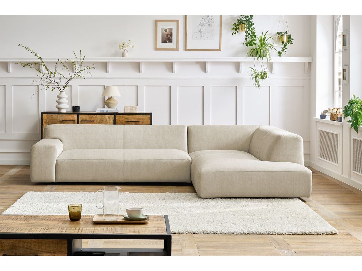 Hjørnesofa LAVENA i fløyel