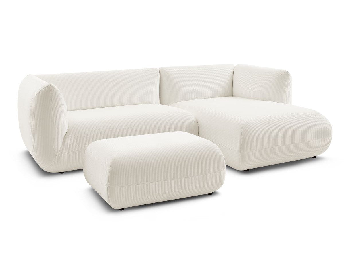 Hjørnesofa LECOMTE med liten puff