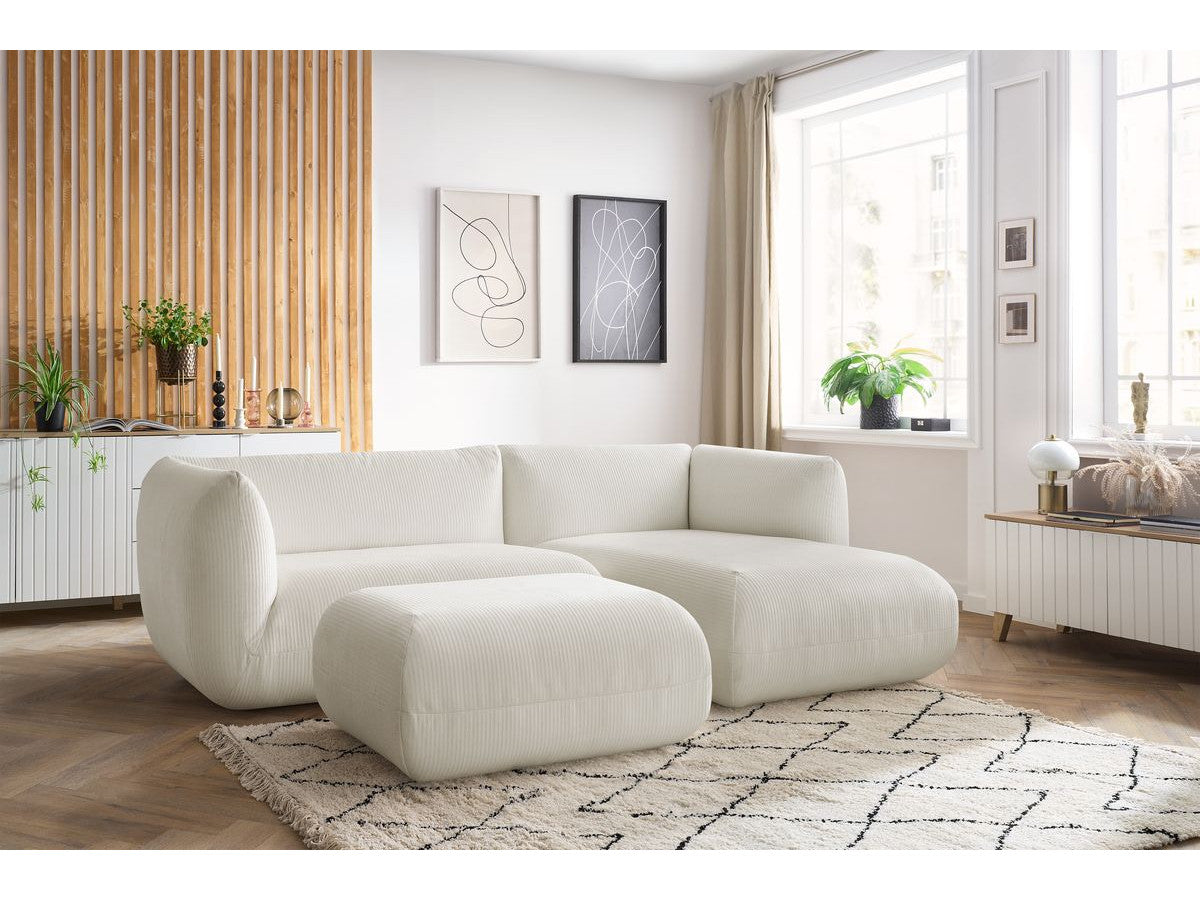 Hjørnesofa LECOMTE med liten puff