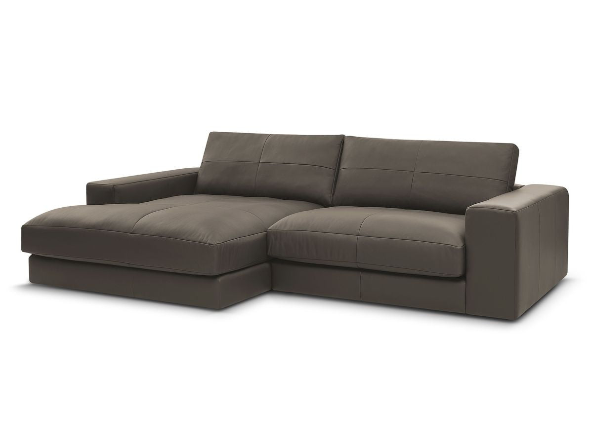 Hjørnesofa LEONARD skinn