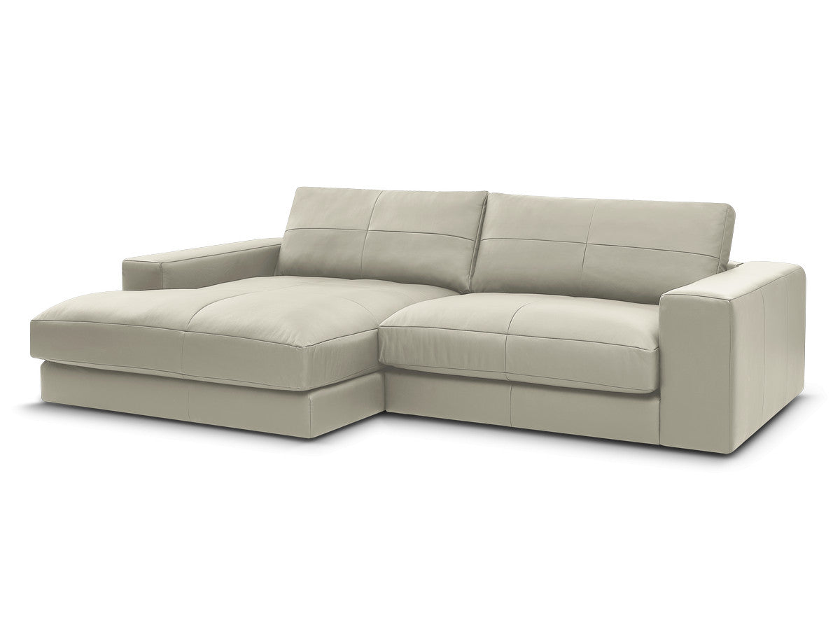 Hjørnesofa LEONARD skinn
