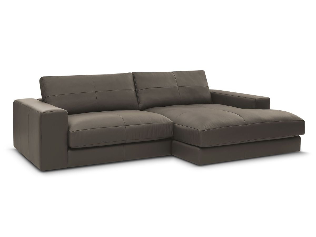 Hjørnesofa LEONARD skinn