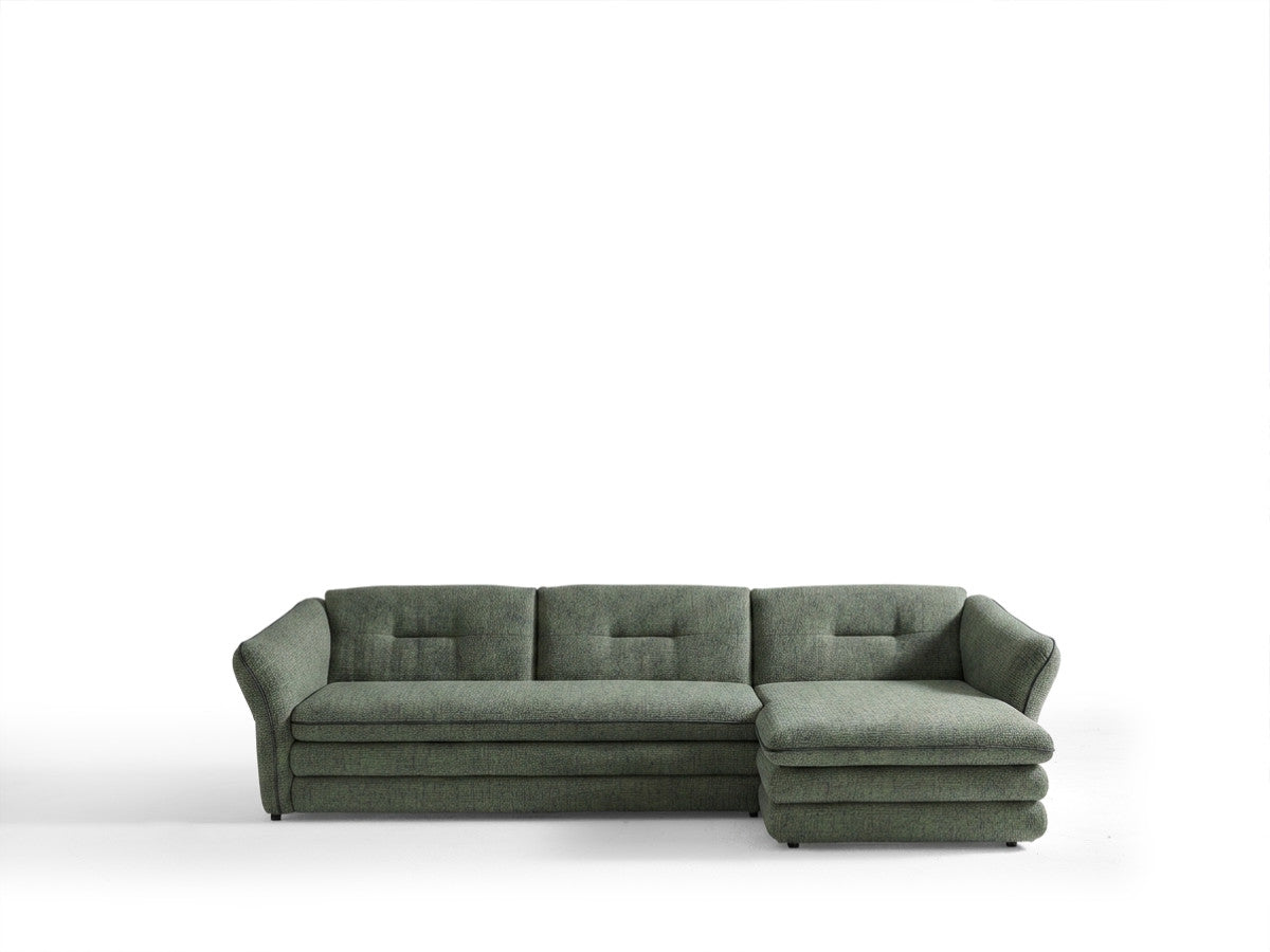 Hjørnesofa MARBLE i melert stoff