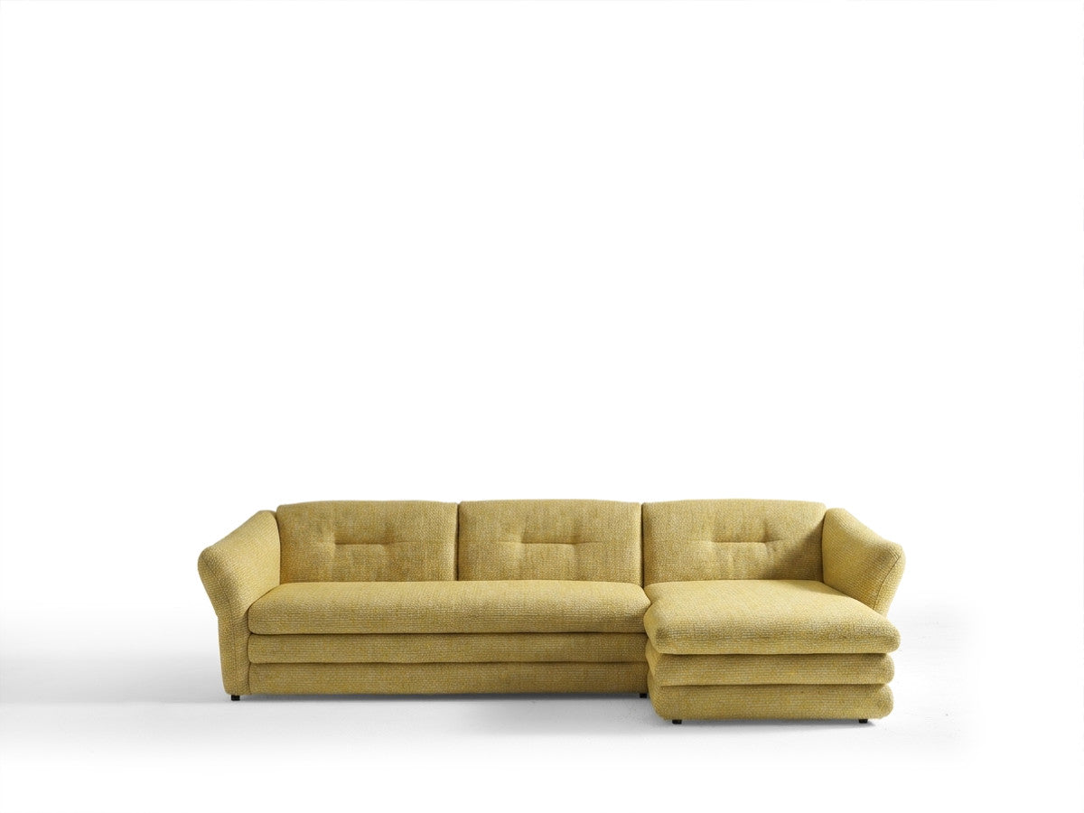 Hjørnesofa MARBLE i melert stoff