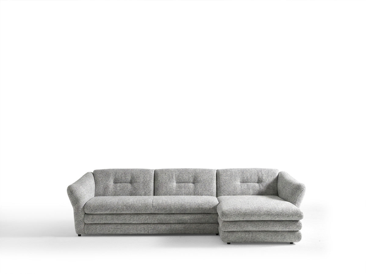 Hjørnesofa MARBLE i melert stoff