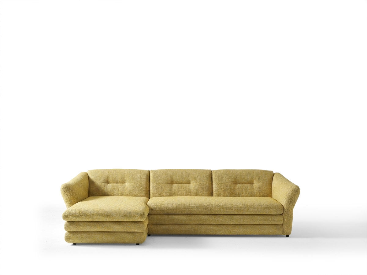 Hjørnesofa MARBLE i melert stoff
