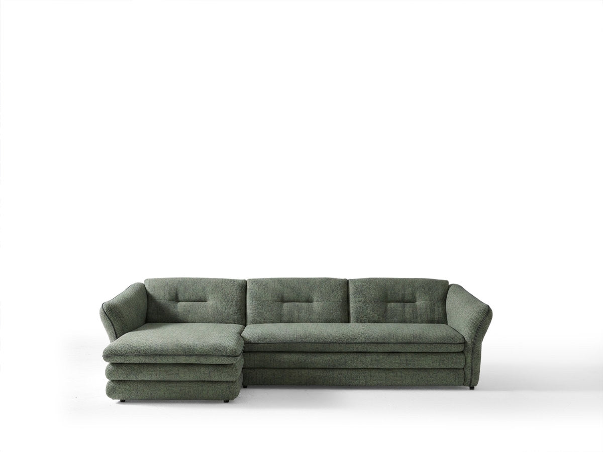 Hjørnesofa MARBLE i melert stoff