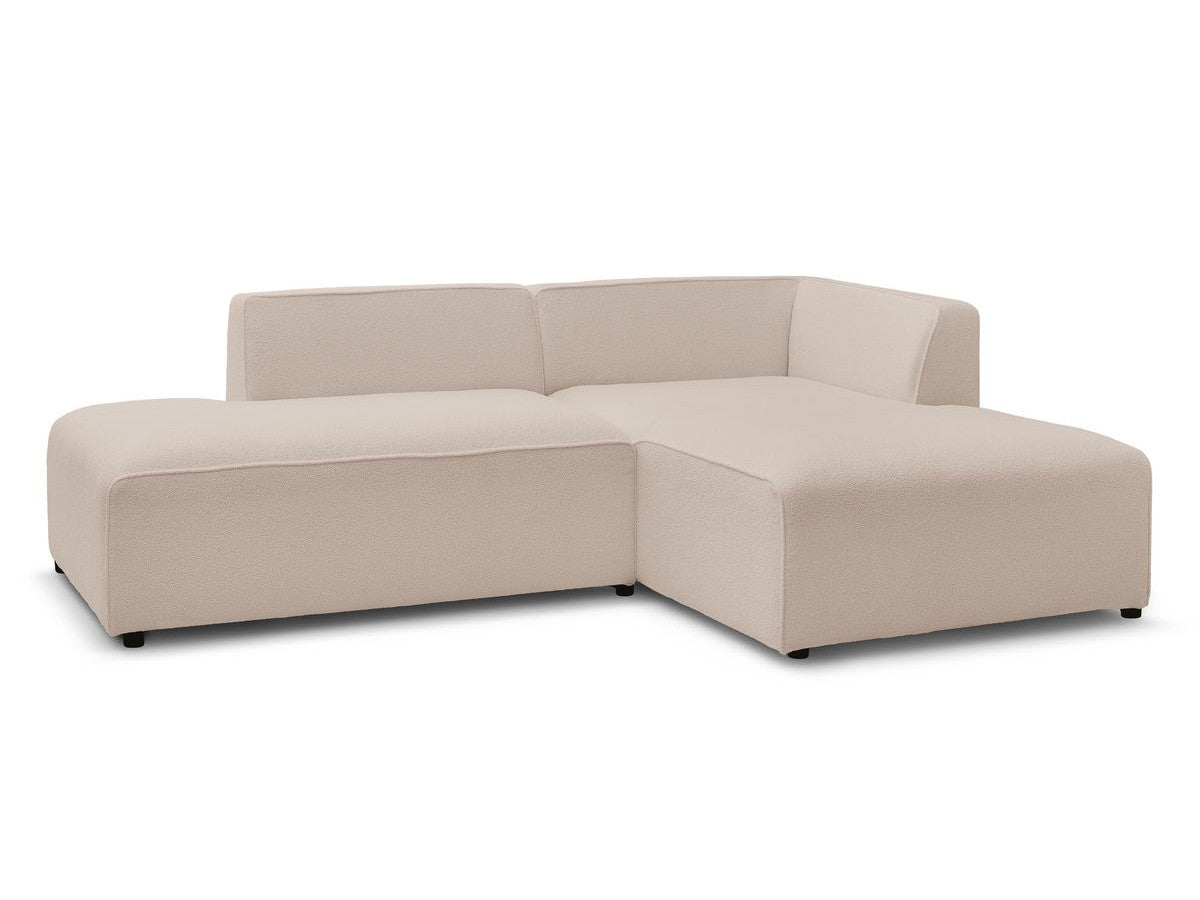 Hjørnesofa MEGEVE i bouclé-stoff