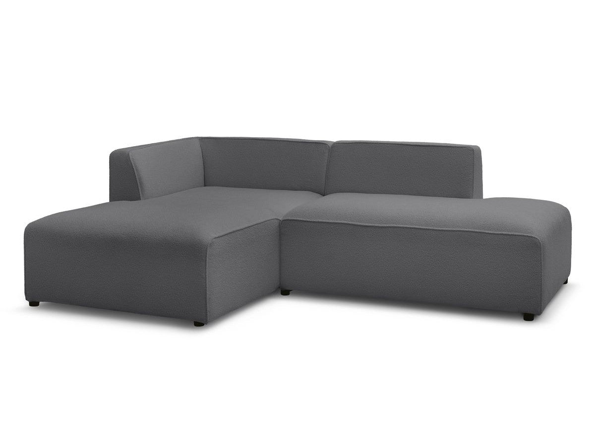 Hjørnesofa MEGEVE i bouclé-stoff