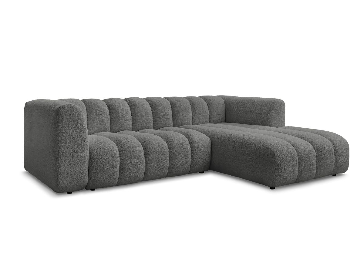 Hjørnesofa TALIA i bouclé-stoff